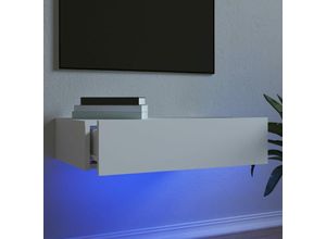 8721012261976 - Bonnevie - TV-Schrank mit LED-Leuchten Weiß 60x35x155 cm vidaXL474112