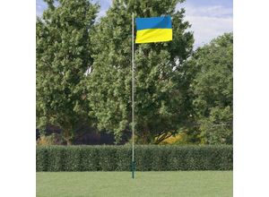 8721012278080 - Bonnevie - Flagge der Ukraine und Mast 623 m Aluminium vidaXL35169