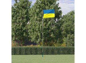 8721012278097 - Bonnevie - Flagge der Ukraine und Mast 555 m Aluminium vidaXL19653