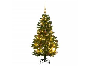 8721012278202 - Vidaxl - Künstlicher Weihnachtsbaum Klappbar 150 LEDs & Kugeln 120 cm 8721012278202 - Vidaxl - Künstlicher Weihnachtsbaum Klappbar 150 LEDs & Kugeln 120 cm