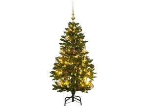 8721012278219 - Bonnevie - Künstlicher Weihnachtsbaum Klappbar 150 LEDs & Kugeln 150 cm vidaXL14948