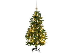 8721012278288 - Vidaxl - Künstlicher Weihnachtsbaum Klappbar 150 LEDs & Kugeln 120 cm 21958