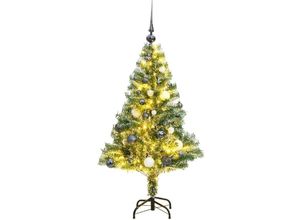 8721012278356 - Bonnevie - Künstlicher Weihnachtsbaum mit Schnee & Kugeln 150 LEDs 150 cm vidaXL37344