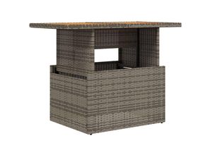 8721012335127 - Vidaxl - Gartentisch Grau 100x55x73 cm Poly Rattan und Akazienholz 204660