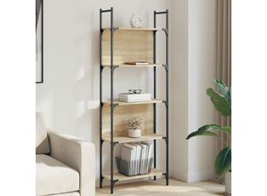 8721012339156 - Bonnevie - Bücherregal 5 Böden Sonoma-Eiche 605x24x1665 cm Holzwerkstoff vidaXL77961