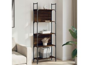 8721012339187 - Bücherregal 5 Böden Braun Eichen-Optik 605x24x1665 cm vidaXL85402