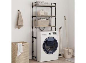 8721012340350 - Bonnevie - Waschmaschinenregal Sonoma-Eiche 67x25x163 cm Holzwerkstoff vidaXL72402