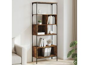 8721012340565 - Bonnevie - Bücherregal 5 Böden Räuchereiche 76x33x1885 cm Holzwerkstoff vidaXL622339