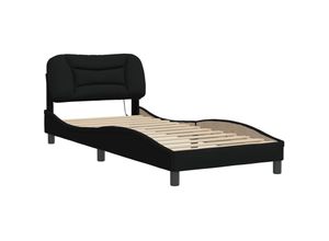8721012353930 - Vidaxl - Bettgestell mit led ohne Matratze Schwarz 90x200 cm Stoff