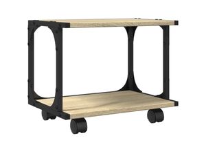 8721012375680 - Vidaxl - Druckerständer 2 Ablagen Sonoma-Eiche 41x28x335 cm Braun