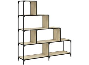 8721012377738 - Vidaxl - Bücherregal 4 Etagen Sonoma-Eiche 139x335x149 cm Holzwerkstoff 104997 8721012377738 - Vidaxl - Bücherregal 4 Etagen Sonoma-Eiche 139x335x149 cm Holzwerkstoff 104997