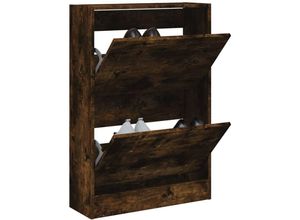 8721012381292 - Bonnevie - Schuhschrank Räuchereiche 60x21x875 cm Holzwerkstoff vidaXL645126