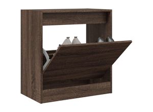 8721012381803 - Schuhschrank Braun Eichen-Optik 60x34x635 cm Holzwerkstoff vidaXL - Braun