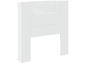 8721012465466 - Vidaxl - LED-Kopfteil mit Ablagen Weiß 100x165x1035 cm Weiß