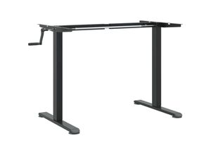 8721012474901 - Vidaxl - Gestell für Sitz-Steh-Schreibtische (94-135)x60x(70-114) cm Schwarz