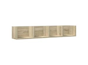 8721012493490 - Wandschrank Sonoma-Eiche 99x18x165 cm Holzwerkstoff Vidaxl Braun