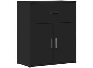 8721012493674 - Sideboard Schwarz 60x31x70 cm Holzwerkstoff vidaXL - Schwarz