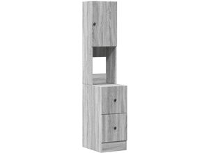 8721012496651 - Küchenschrank Grau Sonoma 35x50x180 cm Holzwerkstoff vidaXL - Grau