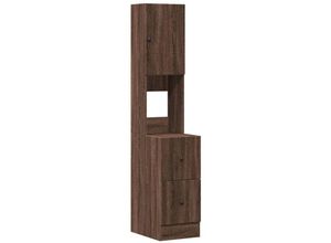 8721012496668 - Küchenschrank Braun Eichen-Optik 35x50x180 cm Holzwerkstoff vidaXL - Braun