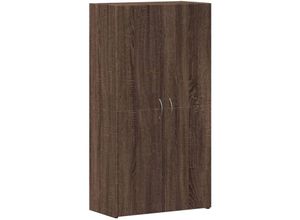 8721012496804 - Vidaxl - Aktenschrank Braun Eichen-Optik 60x32x115 cm Holzwerkstoff Braun