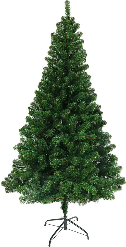 8721022431024 - Künstlicher Weihnachtsbaum - 180 cm - Realistischer Weihnachtsbaum aus Kunststoff - Metallständer - Ohne Lichter - Grün