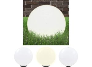 8721031332619 - LED-Gartenleuchte Kugelförmig 50 cm pmma - Außenbeleuchtung - Weiß - The Living Store