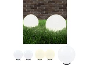 8721031332961 - Prolenta Premium - The Living Store LED-Gartenleuchten 2 Stk Kugelförmig 25 cm pmma - Außenbeleuchtung - Weiß