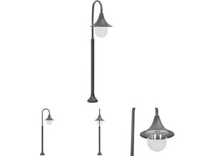 8721031333456 - Prolenta Premium - The Living Store Garten-Pollerleuchte E27 120 cm Aluminium Bronzefarben - Außenbeleuchtung - Braun