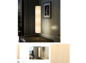 8721031335733 - Standleuchte mit Stahlständer 170 cm Beige - Lampen - Beige - The Living Store