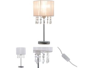 8721031336396 - The Living Store Schreibtischlampe Weiß Rund E27 - Lampen