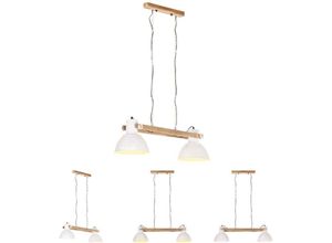 8721031336631 - The Living Store - Hängelampe Industriestil 25 w Weiß 109 cm E27 - Lampen - Weiß