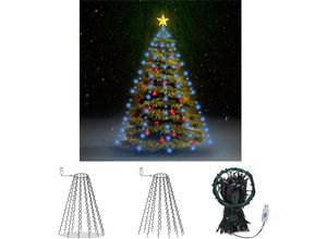 8721031337102 - Weihnachtsbaum-Lichternetz mit 150 LEDs Blau 150 cm - Lichtschläuche & Lichterketten - Blau - The Living Store