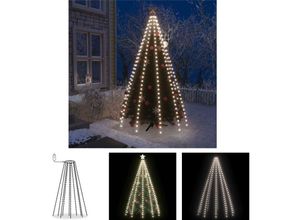 8721031337249 - Weihnachtsbaum-Lichternetz mit 300 LEDs Kaltweiß 300 cm Vidaxl