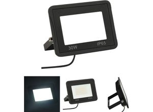 8721031337447 - LED-Fluter 30 w Kaltweiß - Flutlichter & Spotleuchten - Schwarz - The Living Store