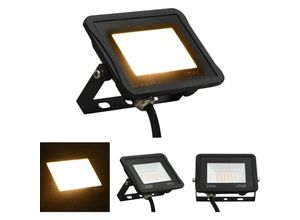 8721031337584 - LED-Fluter 20 w Warmweiß - Flutlichter & Spotleuchten - Schwarz - The Living Store