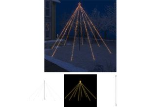 8721031360315 - Longziming - The Living Store LED-Lichterkette Weihnachtsbaum Indoor Outdoor 800 LEDs 5 m - Weihnachtsbäume - Weiß