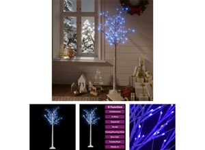 8721031362968 - The Living Store Weihnachtsbaum 140 LEDs 15 m Blau Indoor Outdoor - Weihnachtsbäume - Weiß