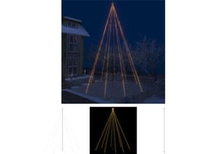 8721031364375 - The Living Store - LED-Lichterkette Weihnachtsbaum Indoor Outdoor 1300 LEDs 8 m - Weihnachtsbäume - Weiß