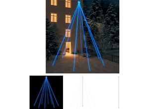 8721031365969 - The Living Store Weihnachtsbaum-Lichterketten Indoor Outdoor 1300 LEDs Blau 8 m - Weihnachtsbäume - Blau