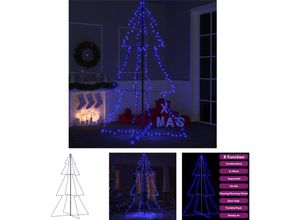 8721031367031 - Weihnachtsbaum in Kegelform 240 LEDs Indoor Outdoor 118x180 cm - Weihnachtsbäume - Blau - The Living Store