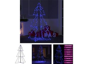 8721031367048 - The Living Store - Weihnachtsbaum in Kegelform 160 LEDs Indoor & Outdoor 78x120 cm - Weihnachtsbäume - Blau