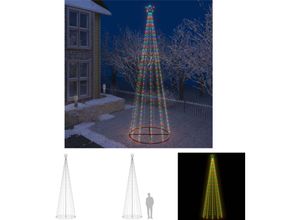 8721031367208 - The Living Store Weihnachtsbaum in Kegelform 752 LEDs Bunt 160x500 cm - Weihnachtsbäume - Mehrfarbig