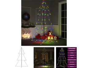 8721031368472 - Weihnachtsbaum in Kegelform 240 LEDs Indoor Outdoor 118x180 cm - Weihnachtsbäume - Mehrfarbig - The Living Store