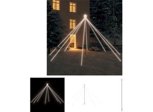 8721031368939 - Weihnachtsbaum-Lichterketten Indoor Outdoor 800 led Kaltweiß 5m - Weihnachtsbäume - Weiß - The Living Store