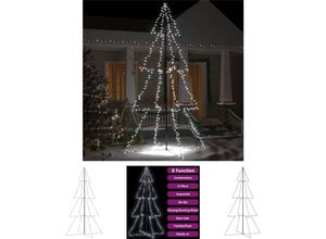 8721031370024 - Weihnachtsbaum in Kegelform 360 LEDs Indoor Outdoor 143x250 cm - Weihnachtsbäume - Weiß - The Living Store