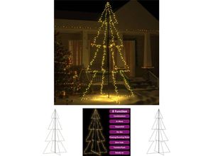 8721031370031 - Weihnachtsbaum in Kegelform 360 LEDs Indoor Outdoor 143x250 cm - Weihnachtsbäume - Weiß - The Living Store