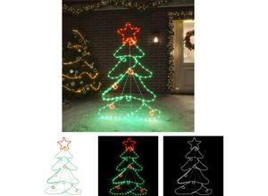 8721031371335 - The Living Store LED-Silhouette Weihnachtsbaum 144 LEDs 88x56 cm - Weihnachtsbeleuchtung