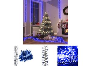8721031371595 - Vidaxl - The Living Store LED-Lichterkette mit 400 LEDs Blau 74 m pvc - Weihnachtsbeleuchtung
