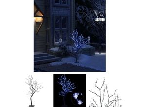 8721031371939 - Kalisse - The Living Store Weihnachtsbaum 128 LEDs Blaues Licht Kirschblüten 120 cm - Weihnachtsbeleuchtung