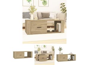 8721031707509 - The Living Store Couchtisch Sonoma-Eiche 100x505x35 cm Holzwerkstoff - Couchtische - Braun